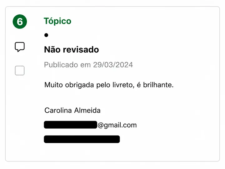 Depoimento Carolina Almeida